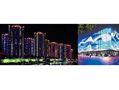 江門LED入式幕牆燈與燈光設計